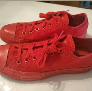 Converse Allstar Chuck Taylor's Red W-sz7 M-sz 5